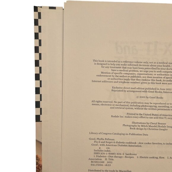 Fix It And Forget It Diabetic Cookbook Exclusive Edition 2012  Phyllis Pellman G - Picture 8 of 16